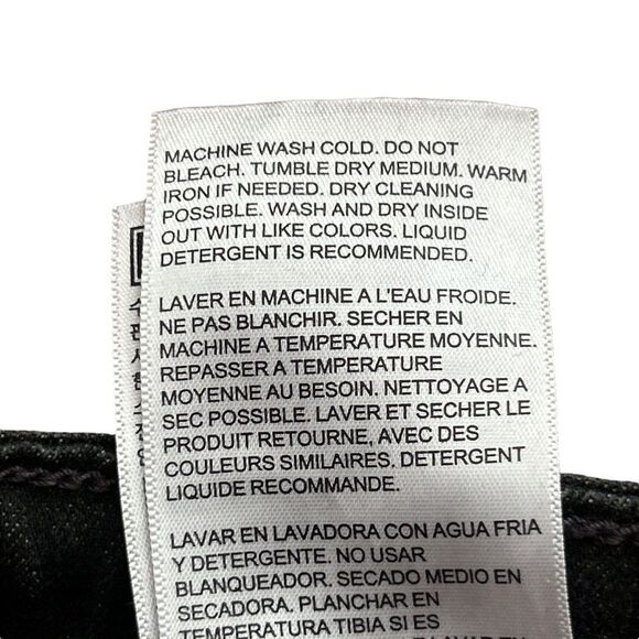 Levis Levi’s 721 High Rise Skinny Jeans Black Size 24 - Picture 13 of 14